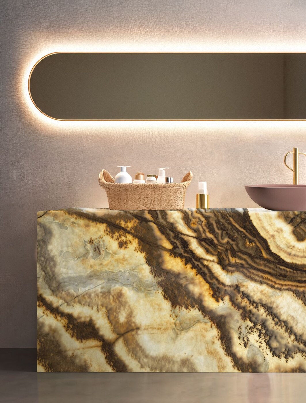 Backlit reception